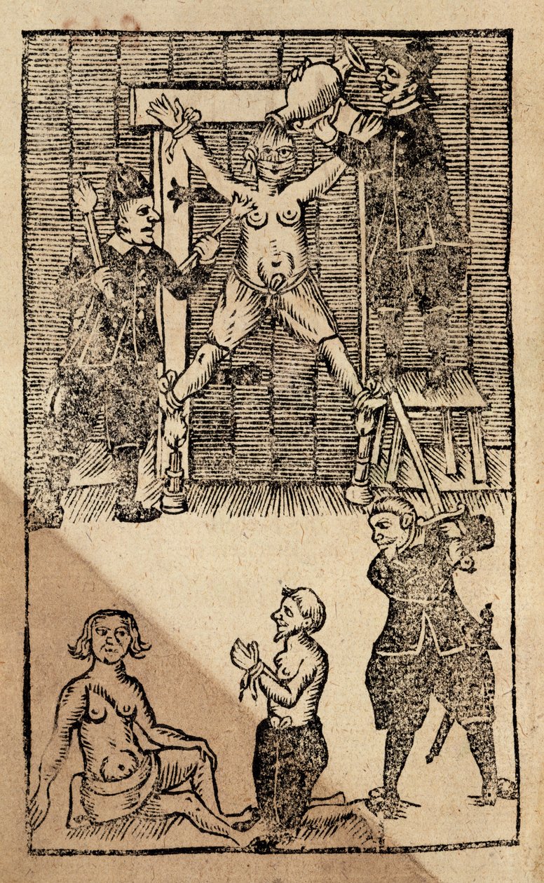 F.eks. 1475 f.1 nederlandske nybyggere i Amboyna torturerte en engelsk kjøpmann før massakren i 1623 som satte en stopper for britisk handel i Øst-India (tresnitt) av English School