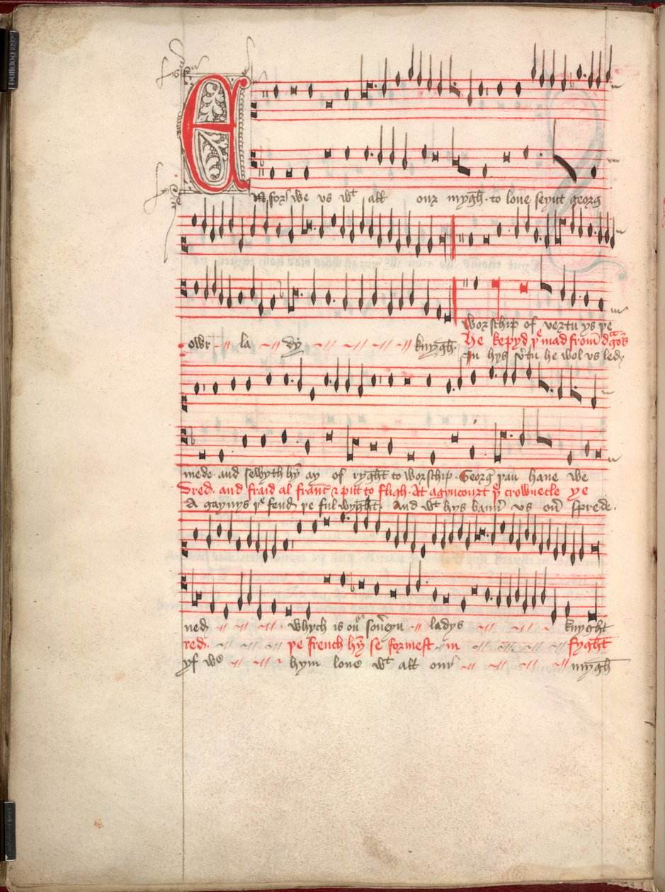 Egerton 3307, f.63v Carol for St. George av English School