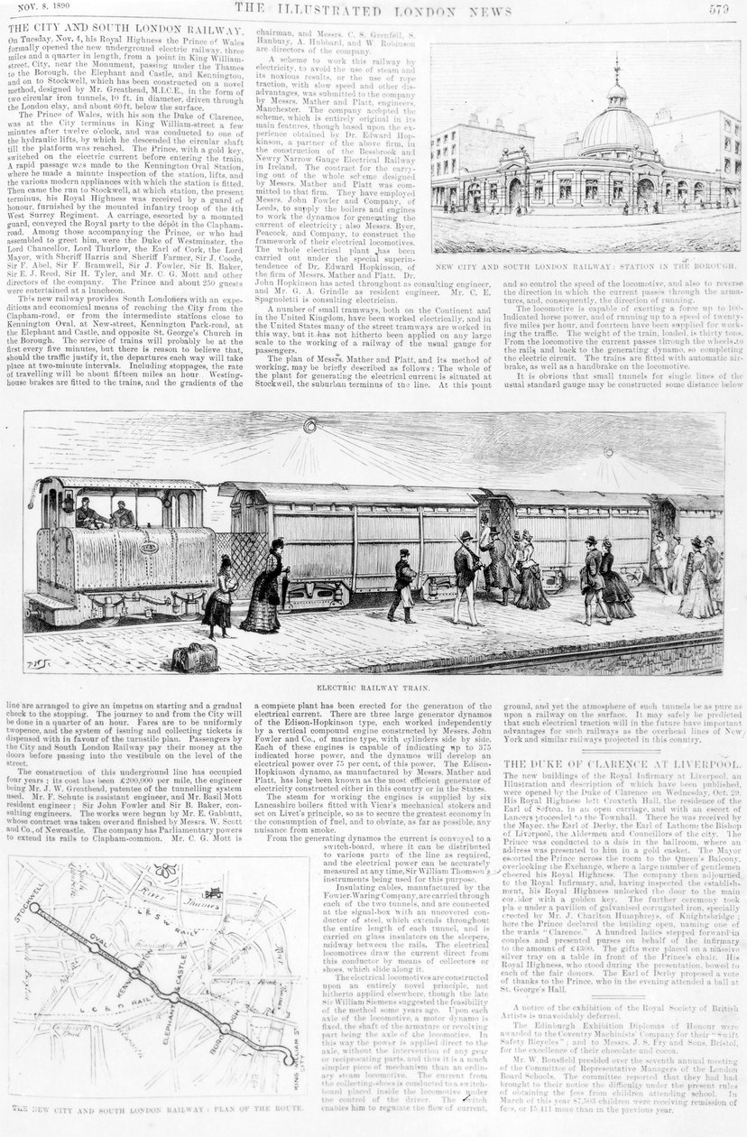 Elektrisk trikk, 1890 av English School