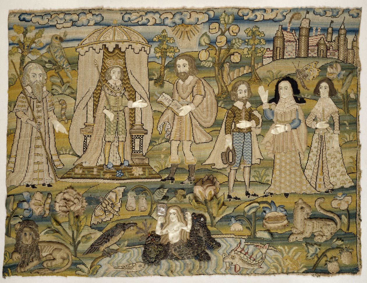 Brodert bilde: "The Proclamation of Salomon", midten av 1600-tallet av English School