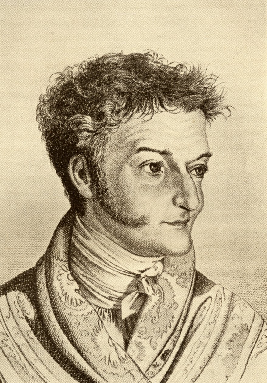 Ernst Theodor Amadeus Hoffmann (1776-1822) (gravering) av English School