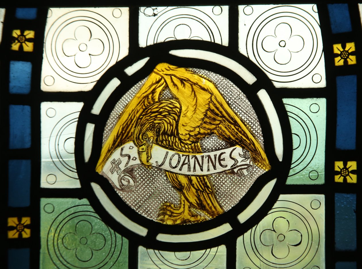 Evangelist-emblem: St John av English School