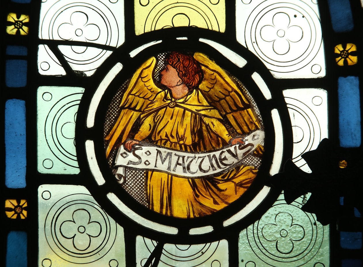 Evangelist-emblem: St Matteus av English School