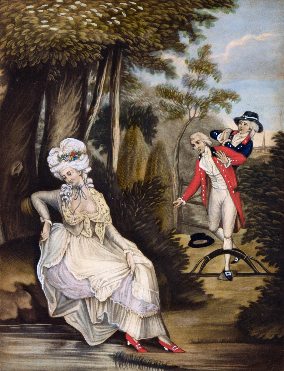 Fatal Curiosity, pub. av Robert Sayer & J. Bennett, 1784 (mezzotintgravering) av English School