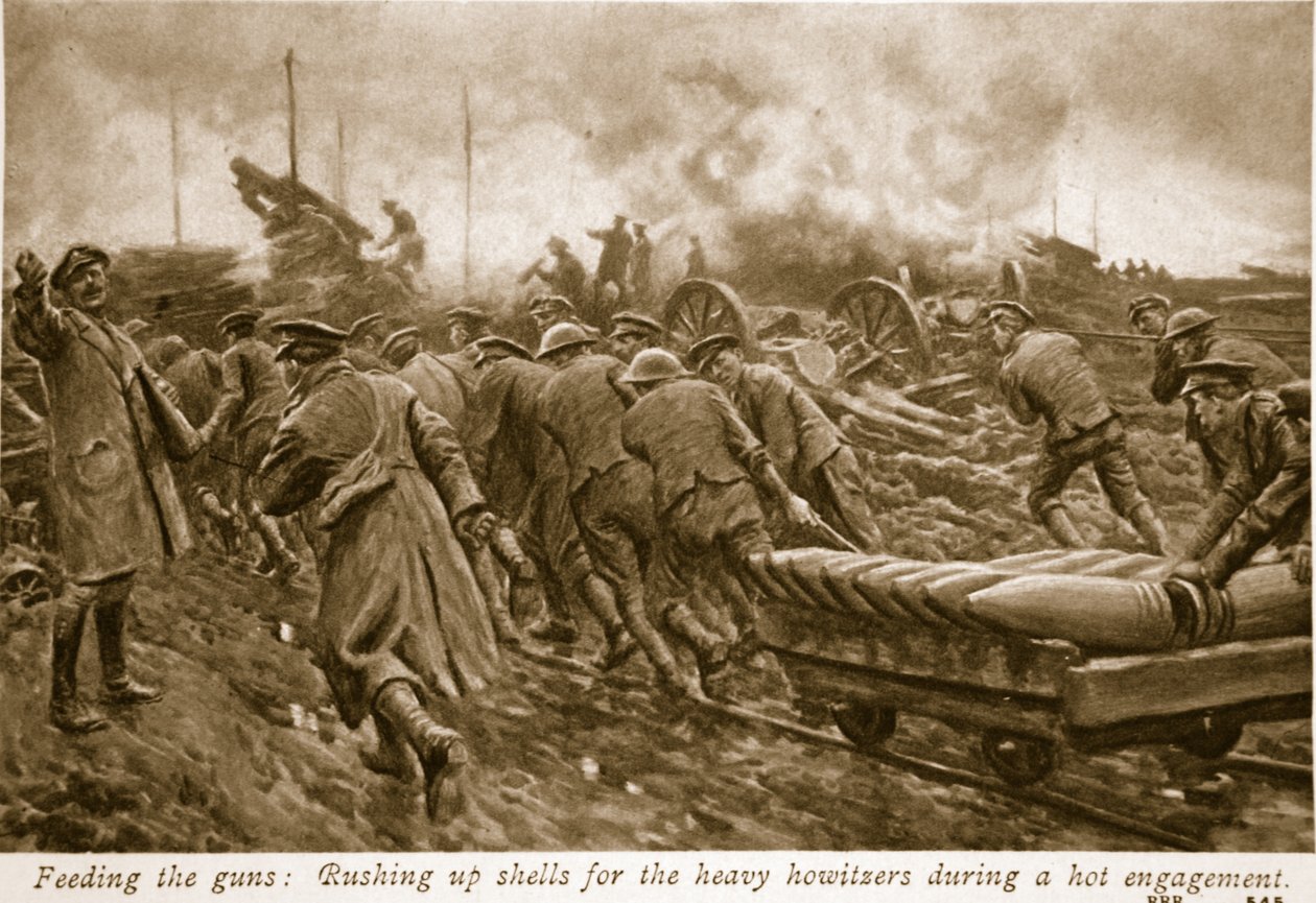 Mating av våpnene, 1914-19 av English School