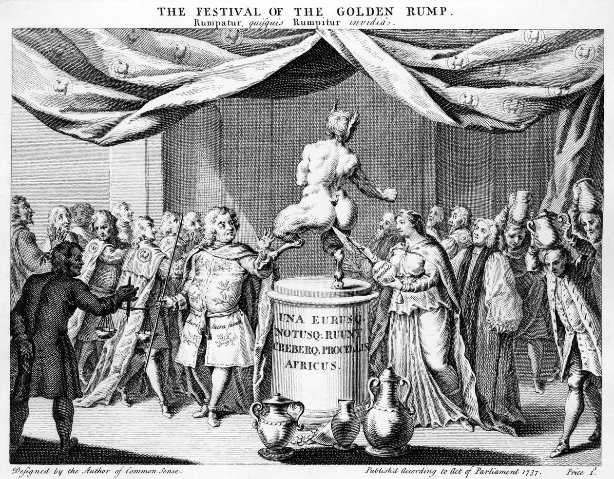 Festival of the Golden Rump, 1737 av English School