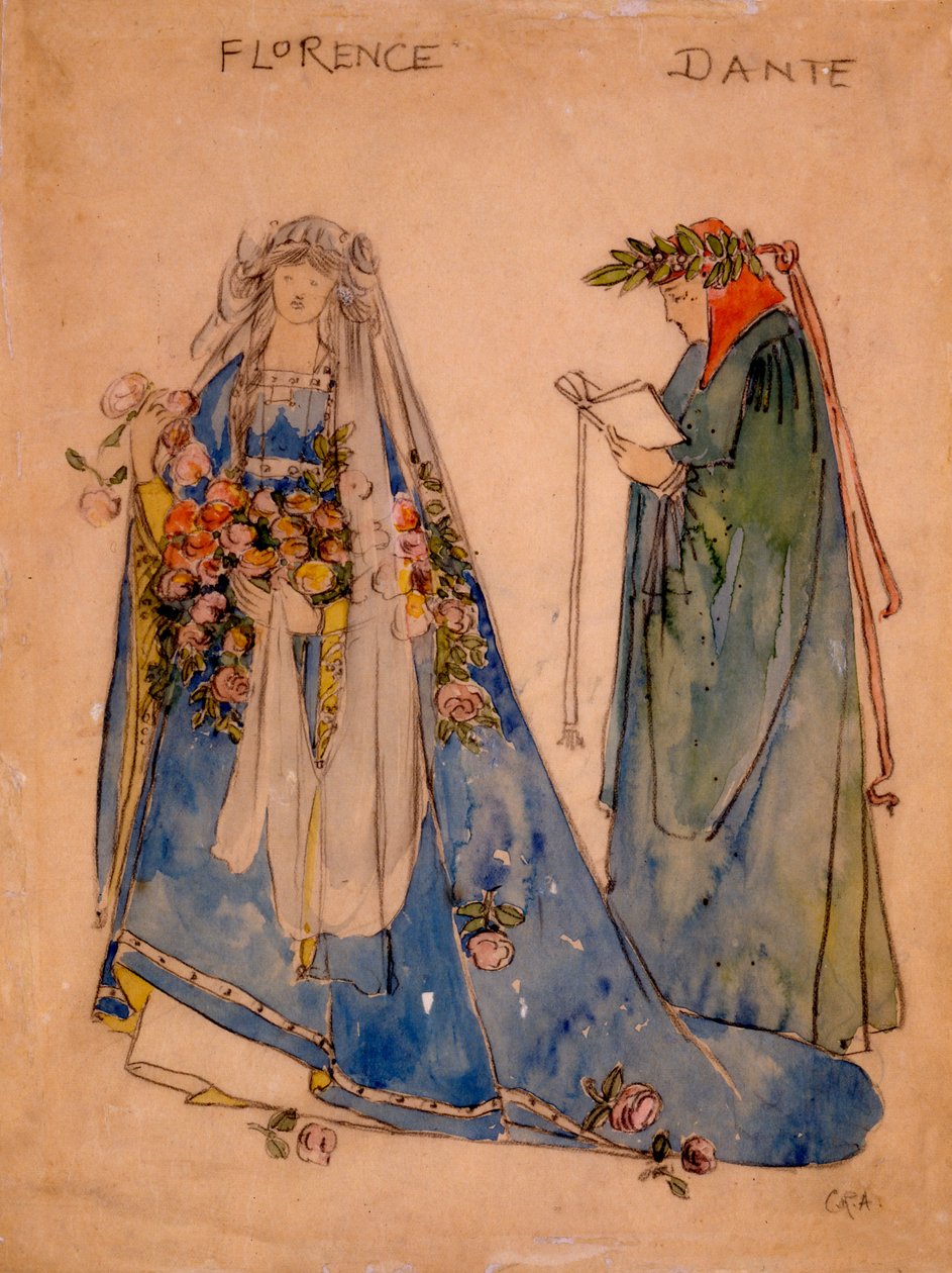 Firenze og Dante, 1890-tallet av English School