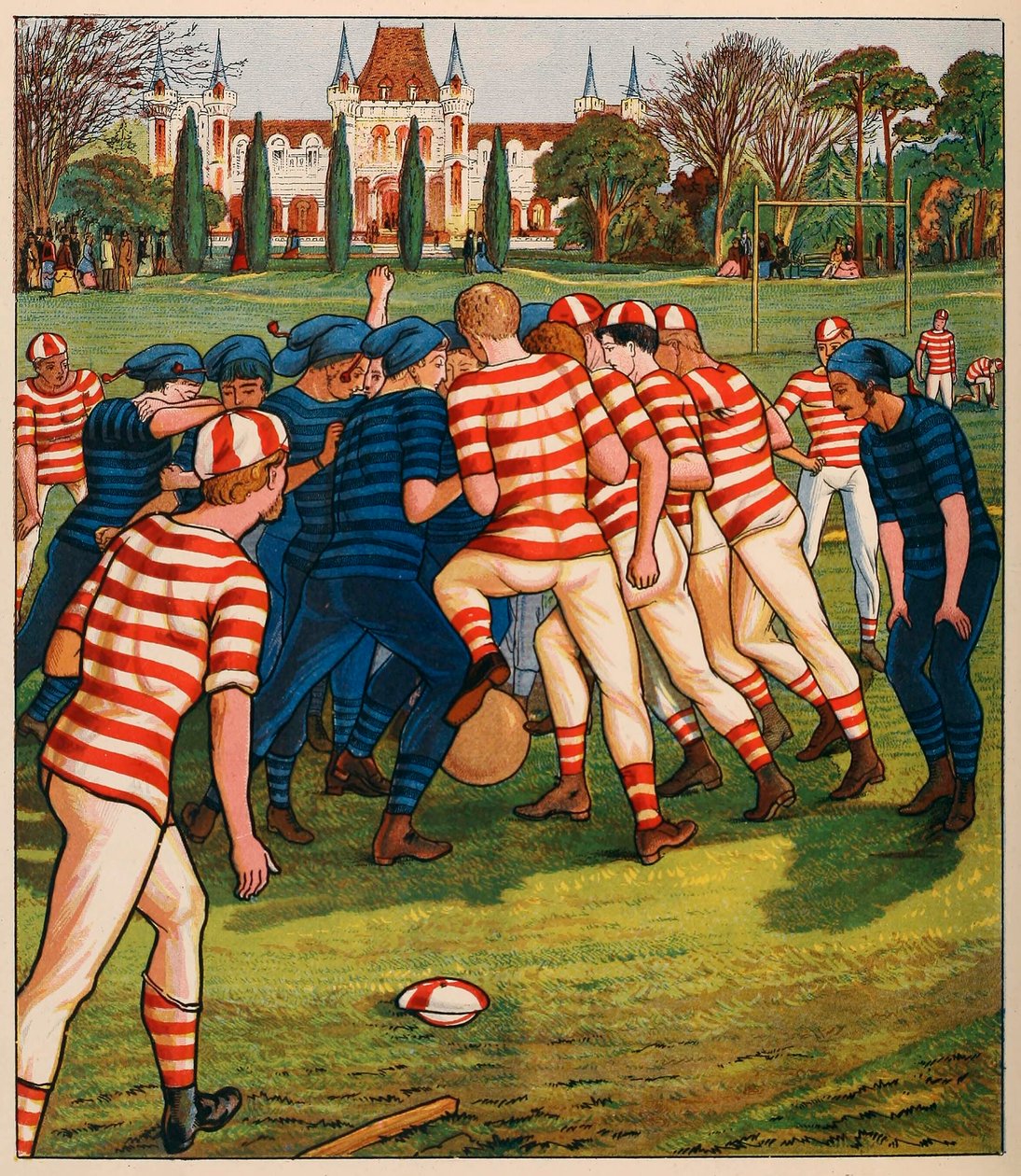 Fotball, fra British Sports and Games, pub. C. 1880. av English School