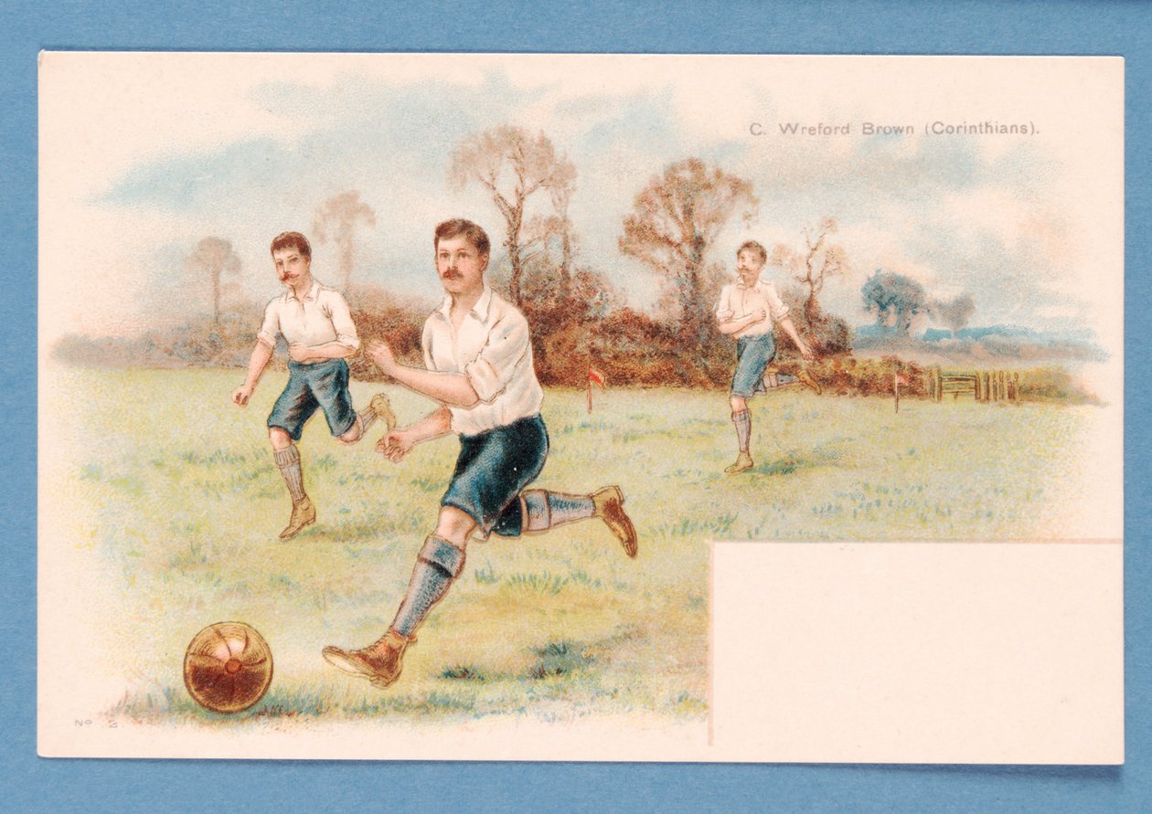 Fotballfar, ca. 1890-1900 (trykk) av English School