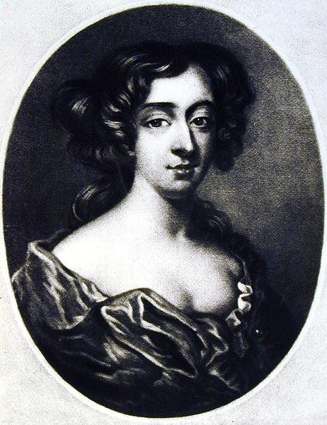 Frances Teresa Stuart (1647-1702) hertuginne av Richmond, illustrasjon fra Portraits of Characters Illustrious in British History gravert av Richard Earlom (1743-1822) og Charles Turner (ca. 1775-1857) av English School