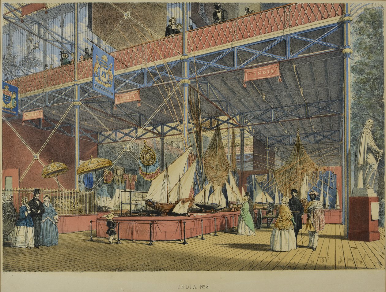 Fra "Dickinson's Comprehensive Pictures of the Great Exhibition of 1851", publisert 1854 India nr. 3, 1854 av English School