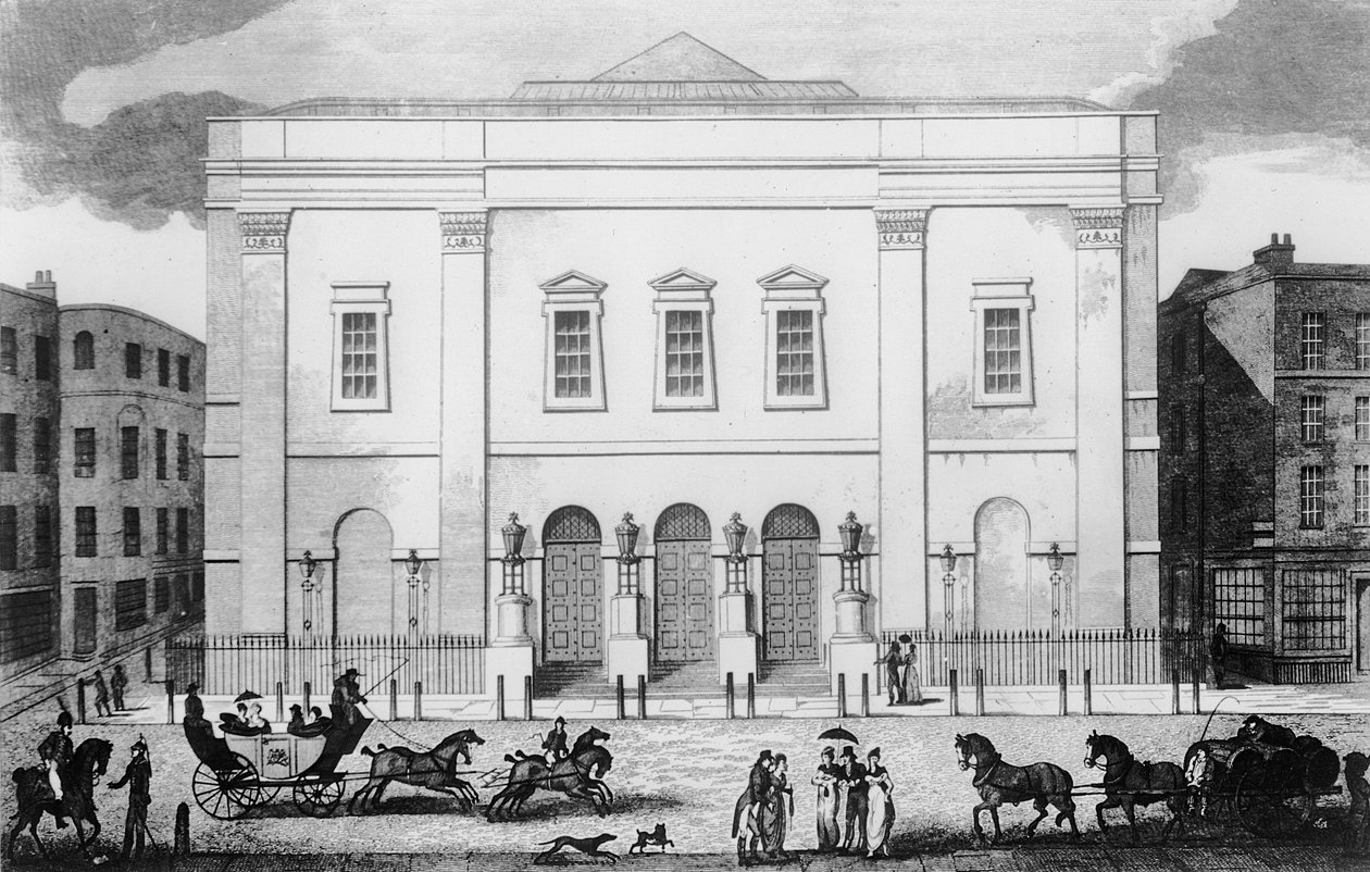 Forfra av Theatre Royal Drury Lane av English School