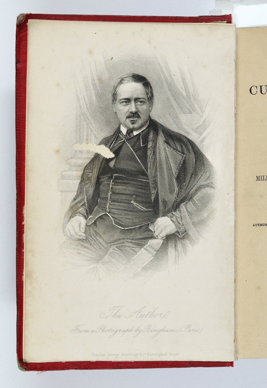 Frontispice fra Soyers Culinary Campaign med et portrett av forfatteren, utgitt av G.Routledge & Co., London, 1857 av English School