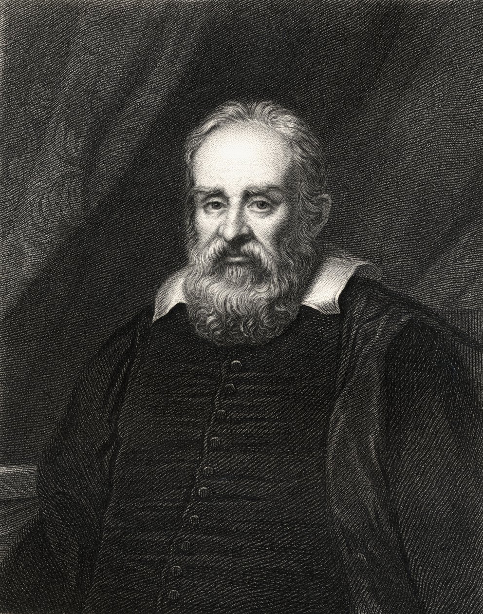 Galileo Galilei (1564-1642) fra The Gallery of Portraits, publisert 1833 av English School