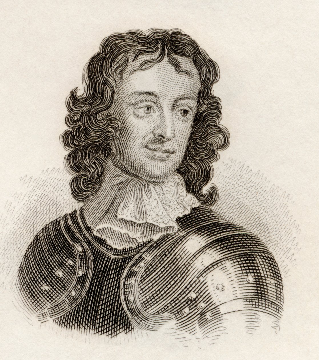 General John Lambert (litho) av English School