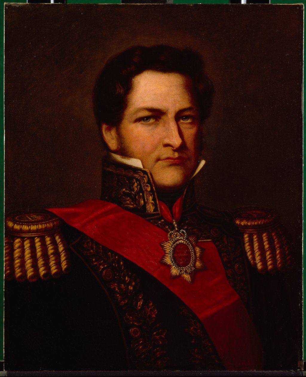 General Rosas (olje på lerret) av English School
