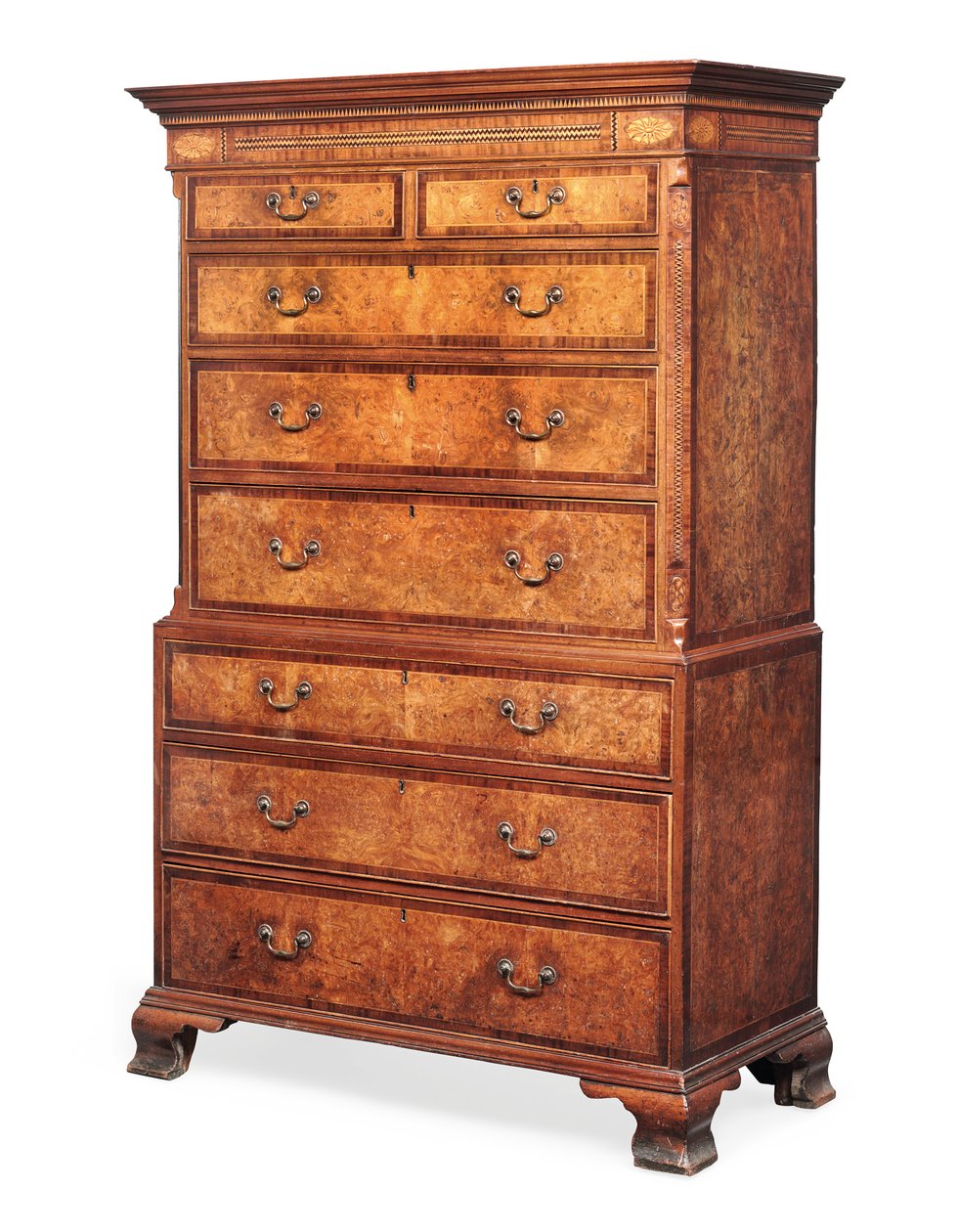 George III tallboy, sent på 1700-tallet (alm og innlegg) av English School