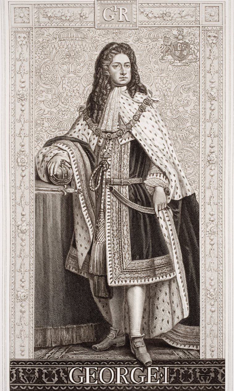 George I (1660-1727) fra `Illustrasjoner av engelsk og skotsk historie