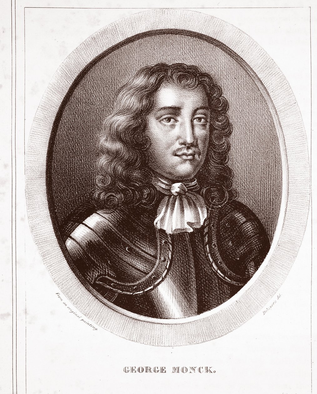 George Monck, tilskrevet Delavera, gravert av de Ducarme av English School