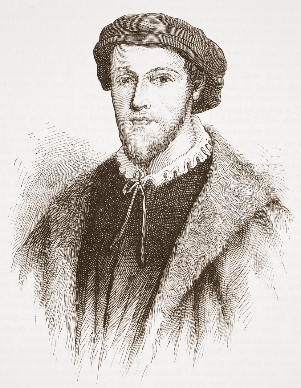 George Wishart, fra et trykk i David Laings besittelse, illustrasjon fra The History of Protestantism av James Aitken Wylie (1808-1890), pub. 1878 av English School