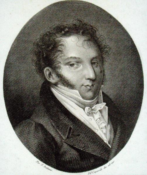 Gioacchino Antonio Rossini (1792-1868) (gravering) av English School