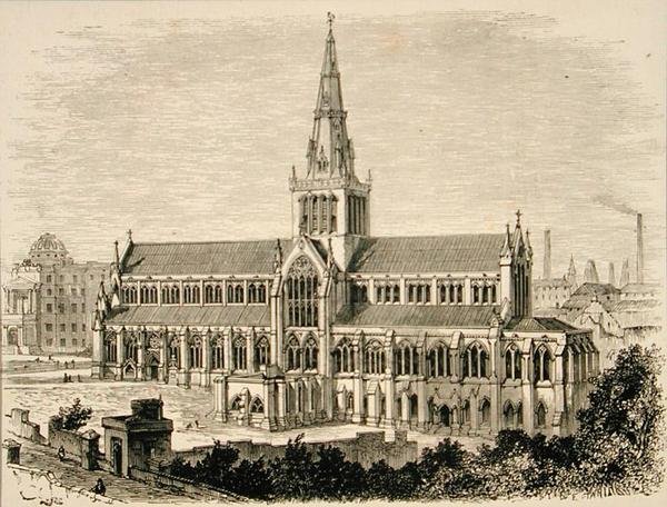 Glasgow Cathedral i ca. 1880, fra 
