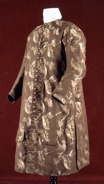 Brokade frakk i gull, ca.1700-10 av English School