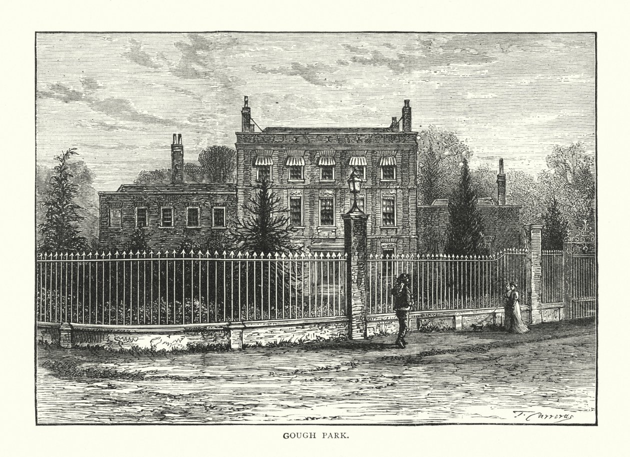 Gough Park (gravering) av English School