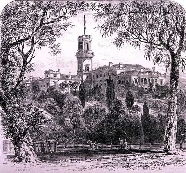 Government House, Melbourne, Australia, fra 