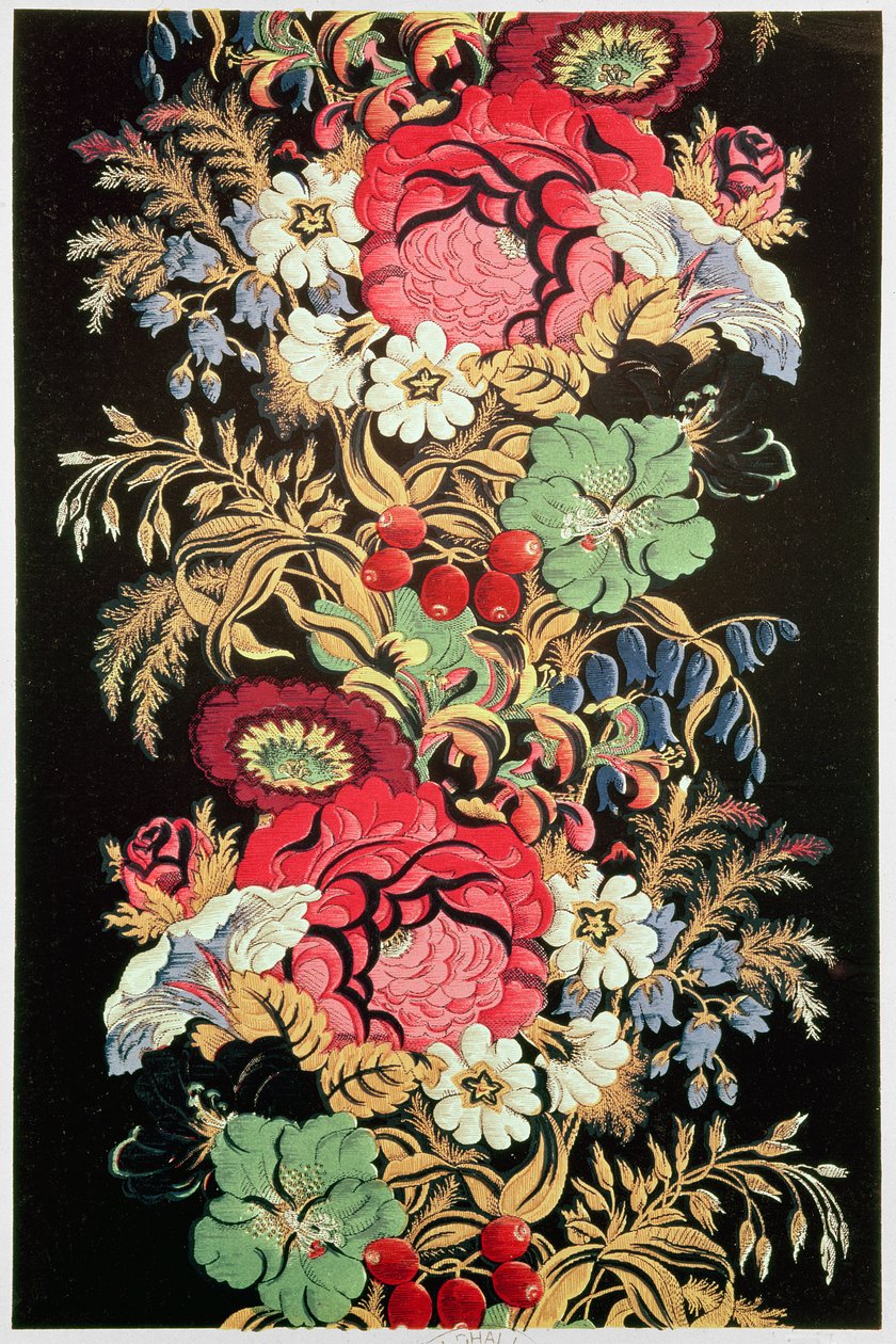 Great Exhibition, 1851: Bånd, gravert av M. Digby Wyatt av English School