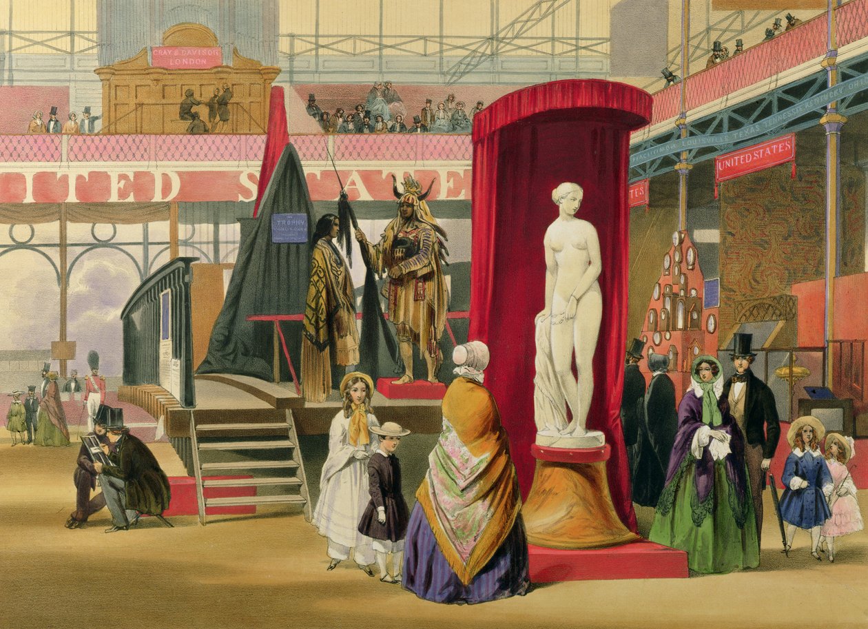 Great Exhibition, 1851: den amerikanske standen av English School
