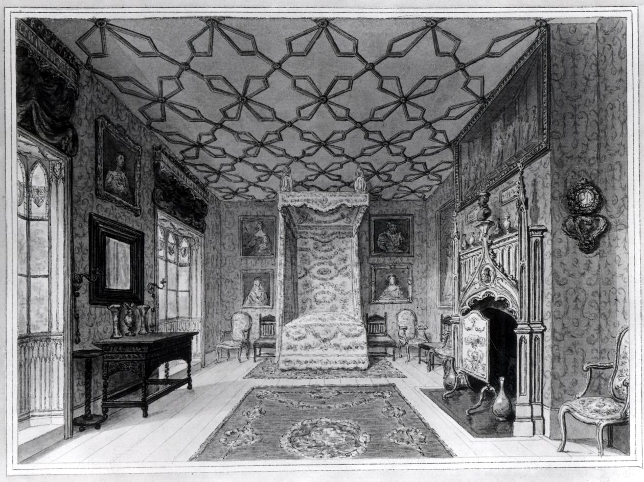 Great North Bed Chamber of Strawberry Hill av English School