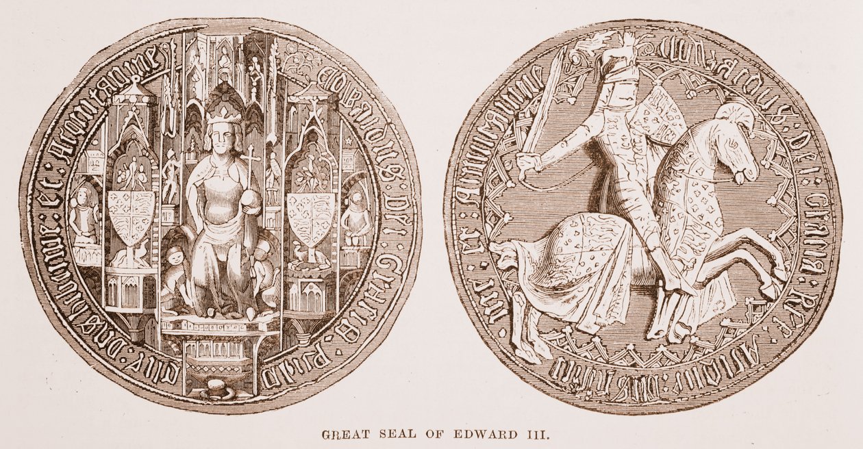 Det store segl av Edward III av English School