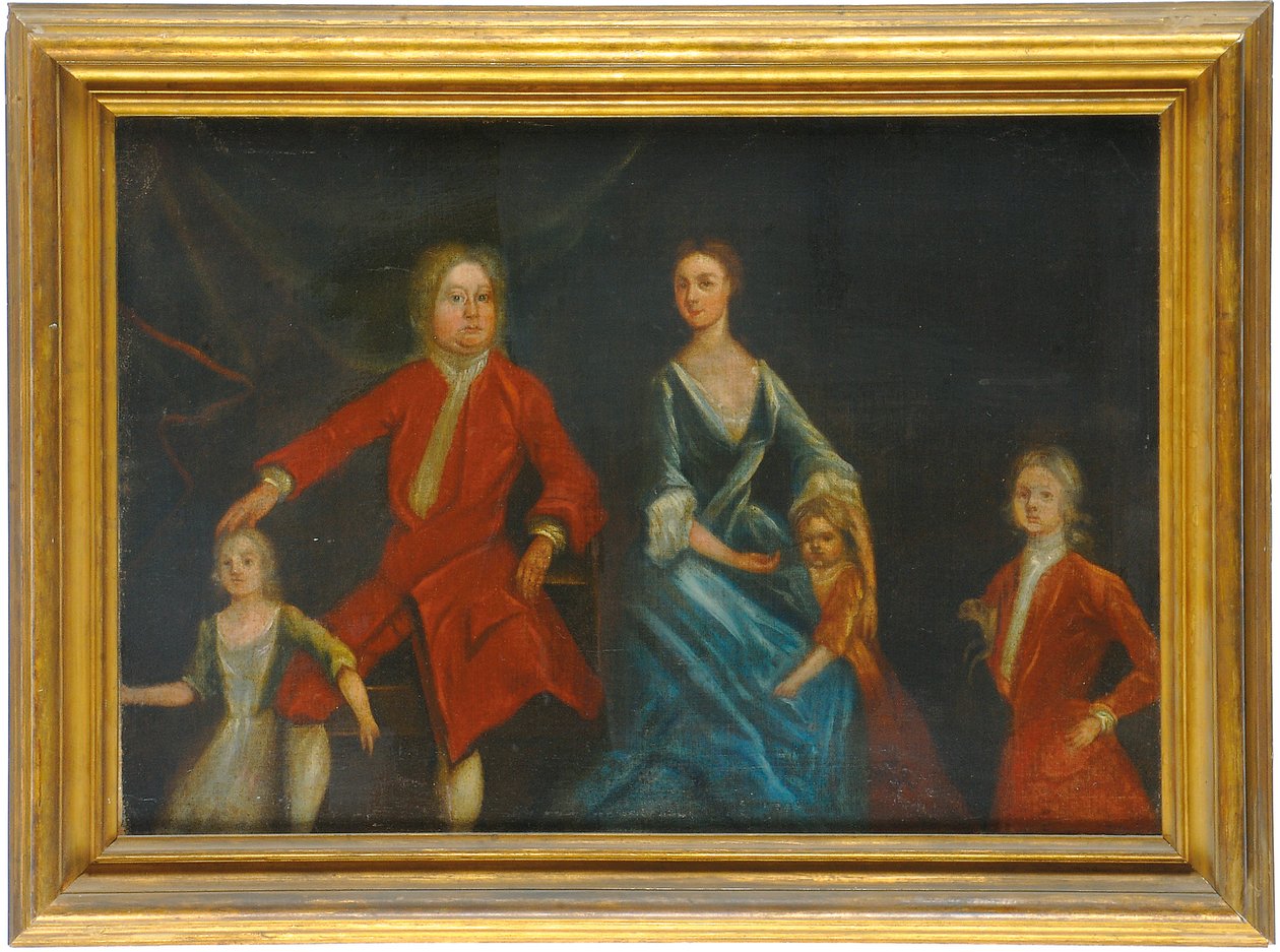 Gruppeportrett av Arundell-familien til Wardour av English School
