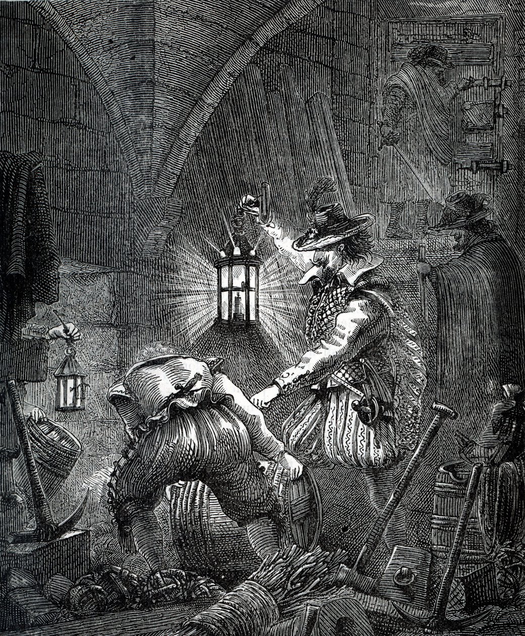Gunpowder Plot: Conspiracy of Catholics (gravering) av English School