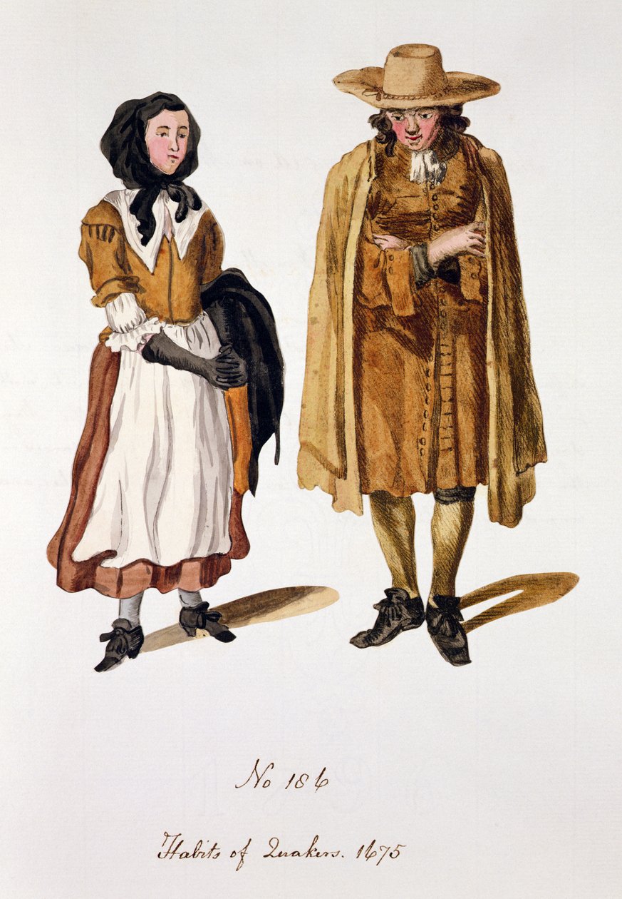 Vaner til kvekere, 1675 av English School