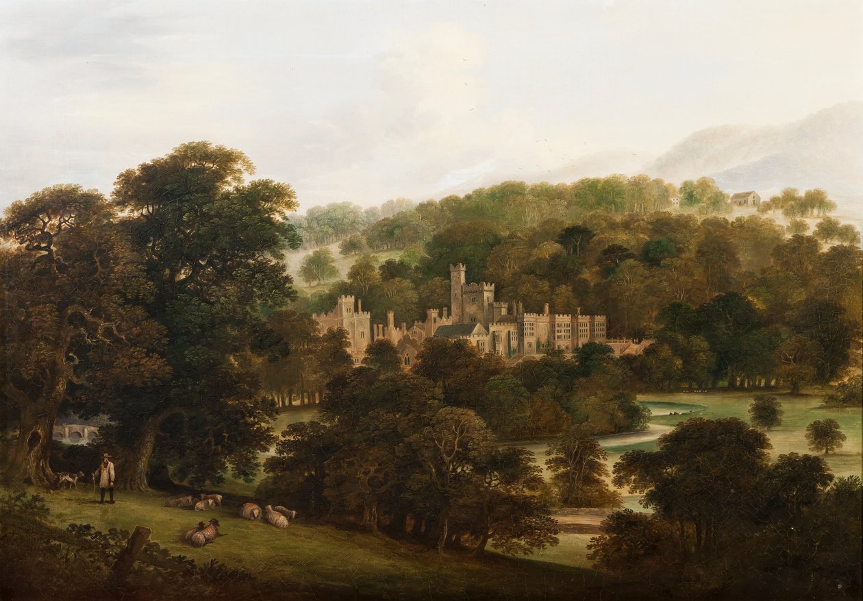 Haddon Hall, 1855 av English School