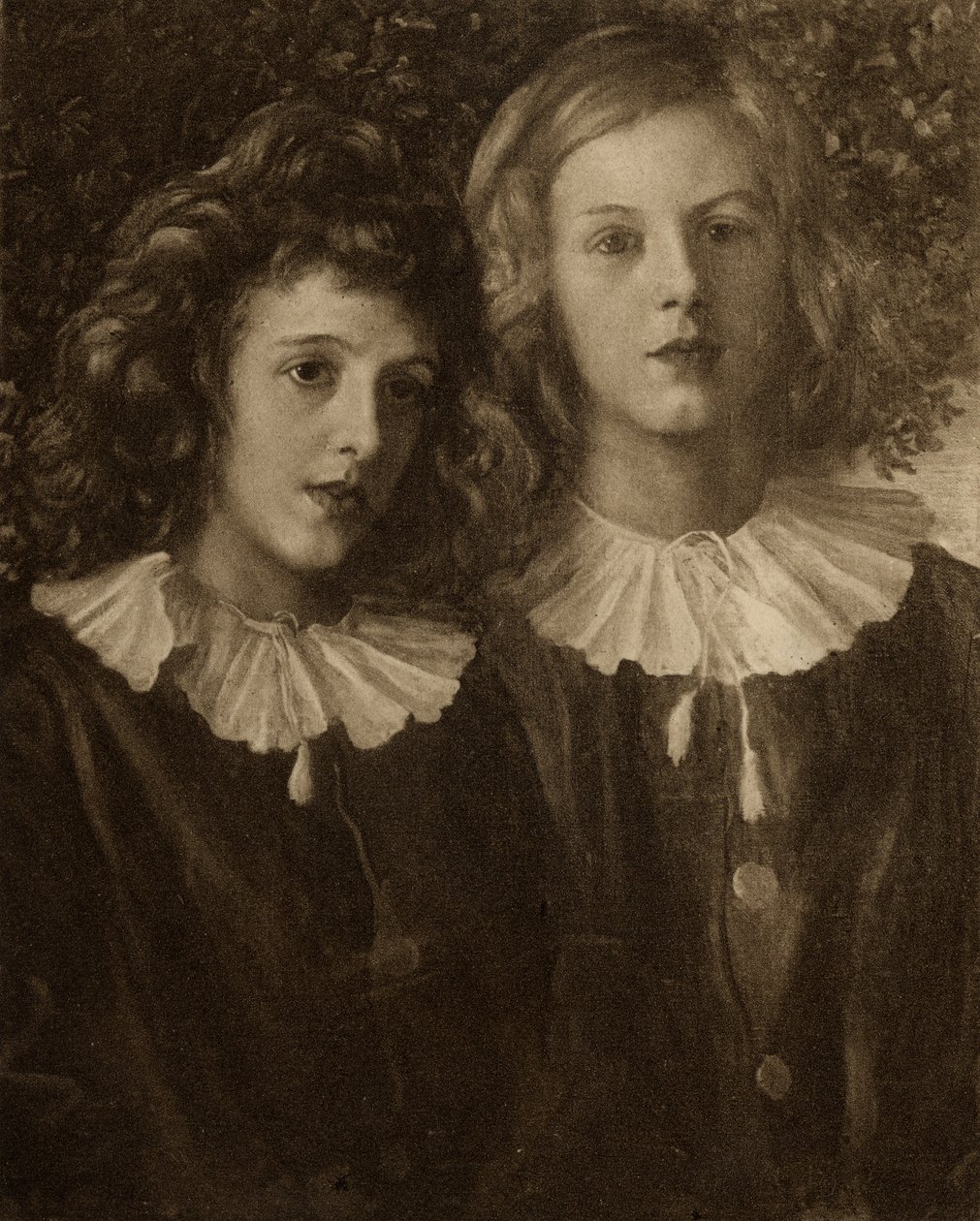 Hallam og Lionel Tennyson, sønner av Alfred Lord Tennyson (1809-92) av English School