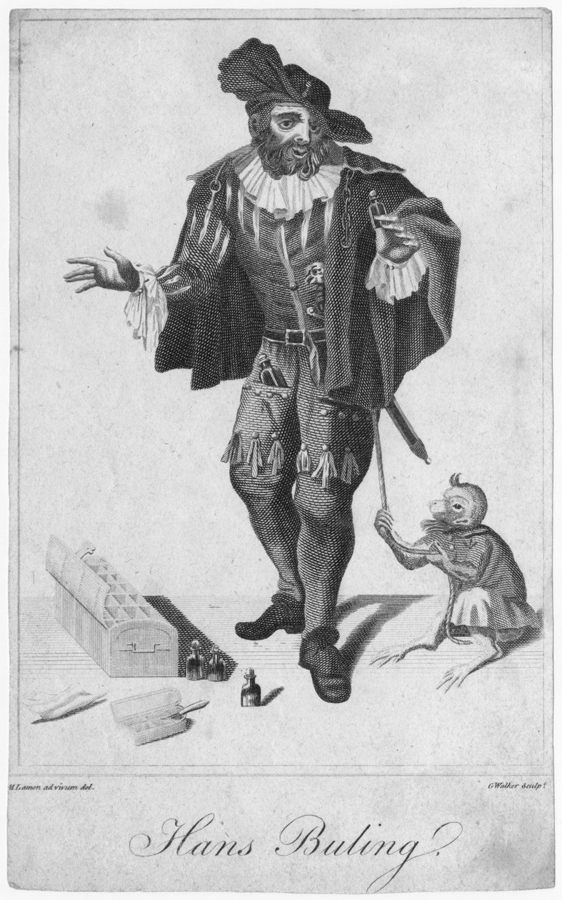 Hans Buling, gravert av G. Walker (1800-tallet) etter en tegning av M. Lamon (1800-tallet) tidlig på 1800-tallet av English School