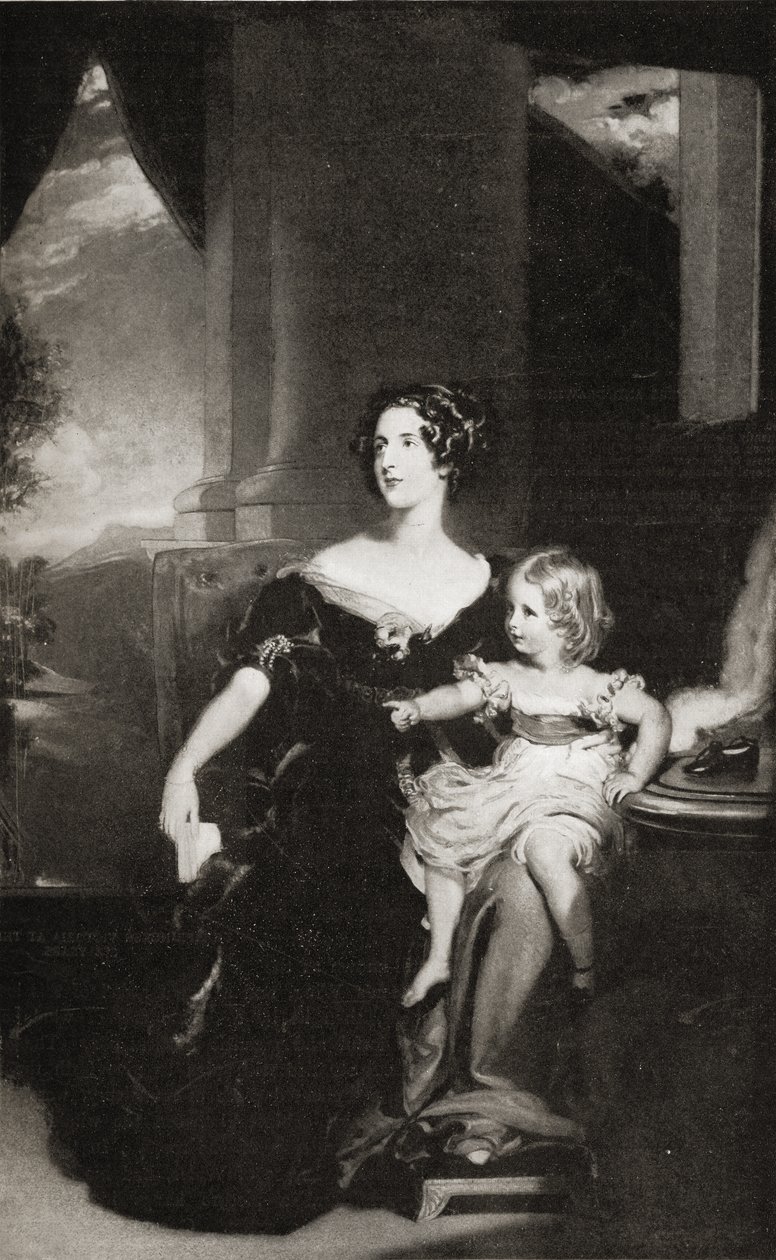 Harriet hertuginne av Sutherland (1806-68) av English School
