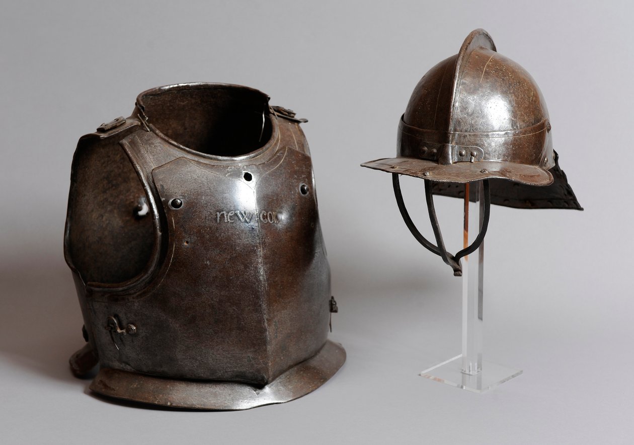 Hjelm, brystplate og bakplate, midten av 1600-tallet (metall) av English School