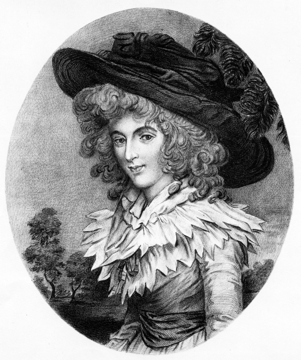 Henrietta Ponsonby, grevinne av Bessborough, tidlig C19th av English School
