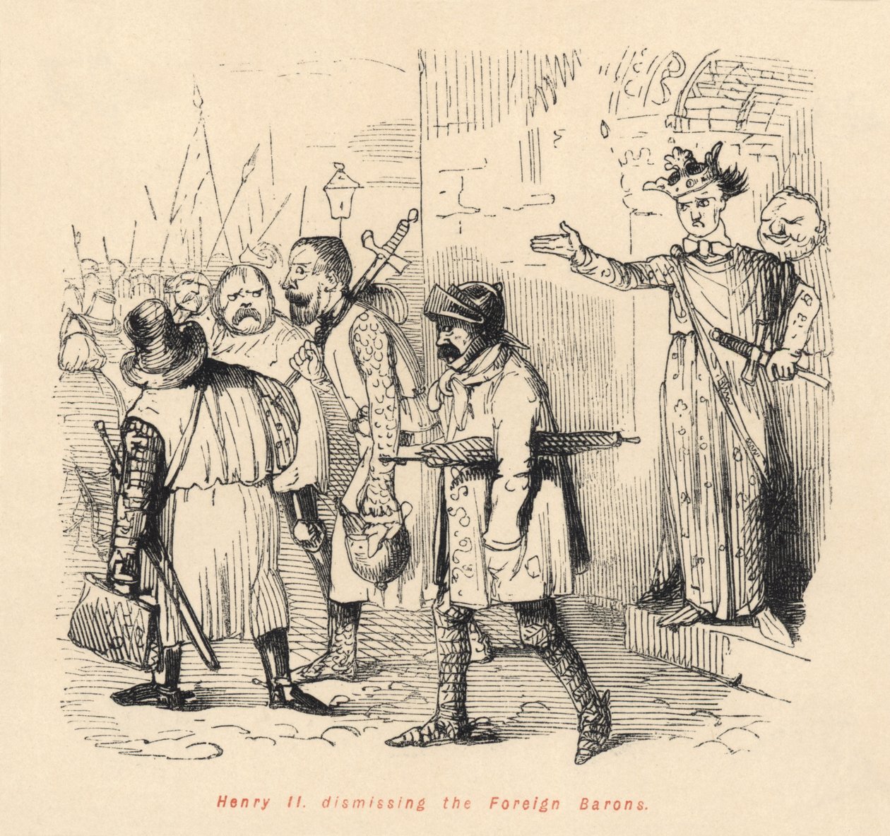 Henry II (1133-89) avskjediget de utenlandske baronene av English School