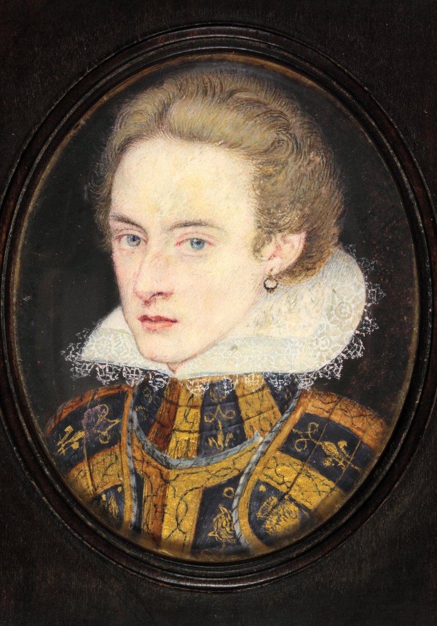 Henry Prince of Wales (akvarell på vellum) av English School