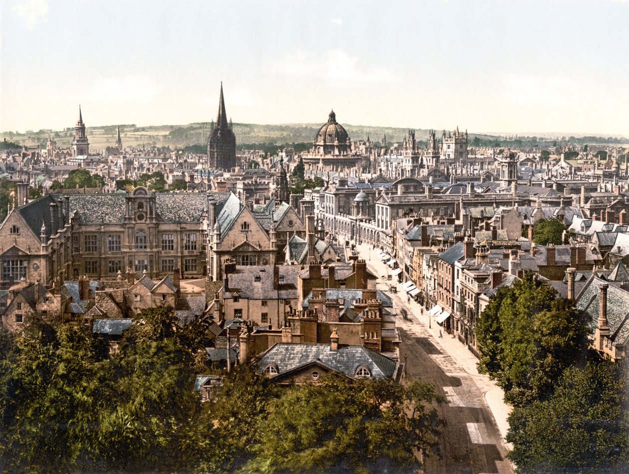High Street, Oxford (håndfarget bilde) av English School