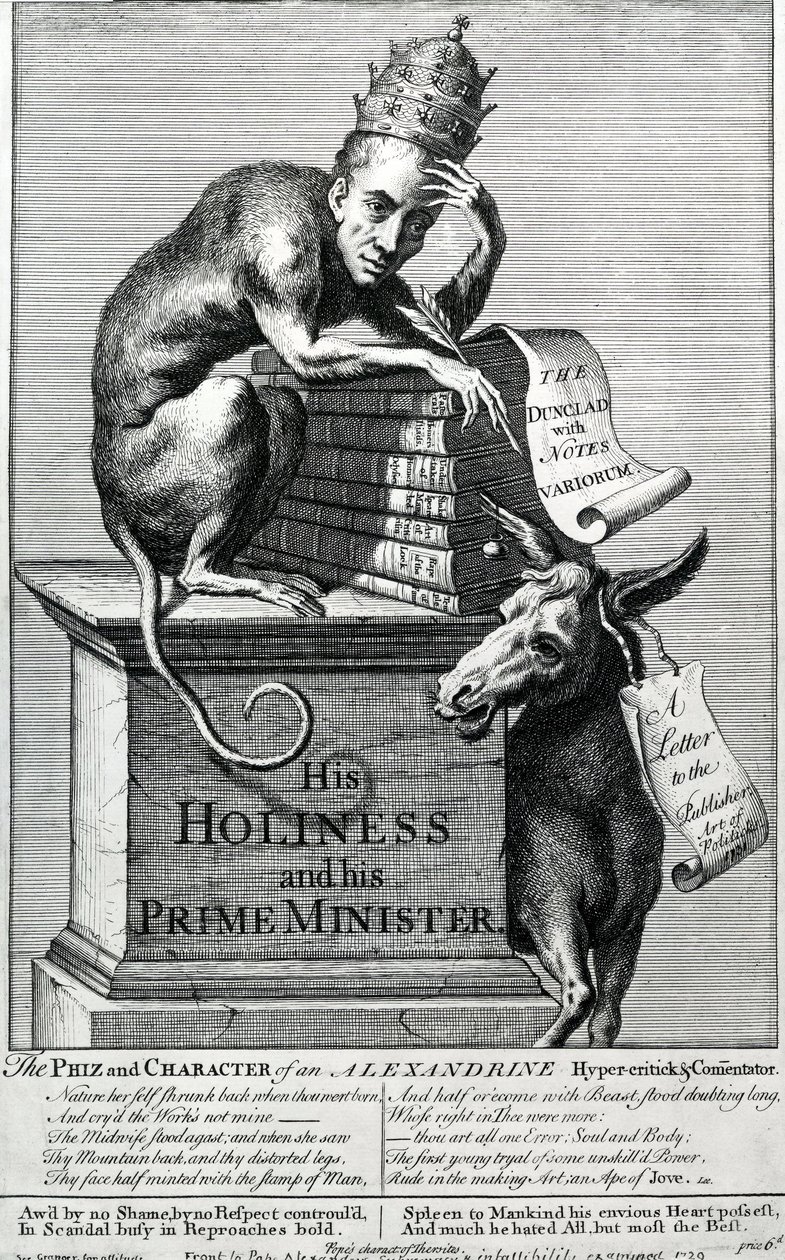 Hans hellighet og hans statsminister, 1729 av English School