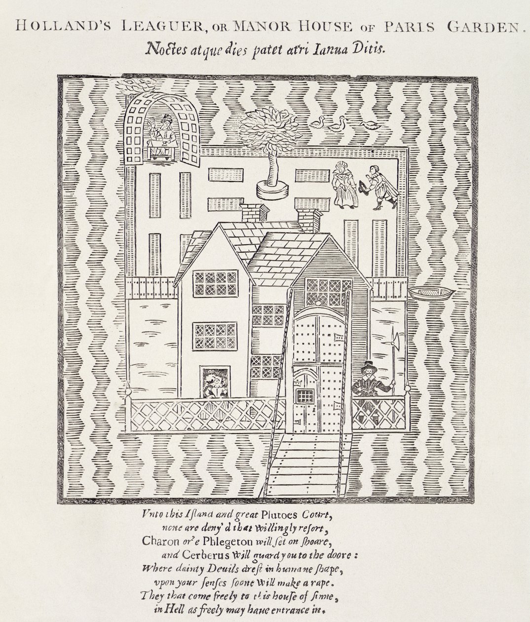Hollands Leaguer, eller Manor House, i Paris Garden, Southwark, London av English School