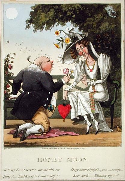 Honey Moon, utgitt av Thomas McLean, London av English School