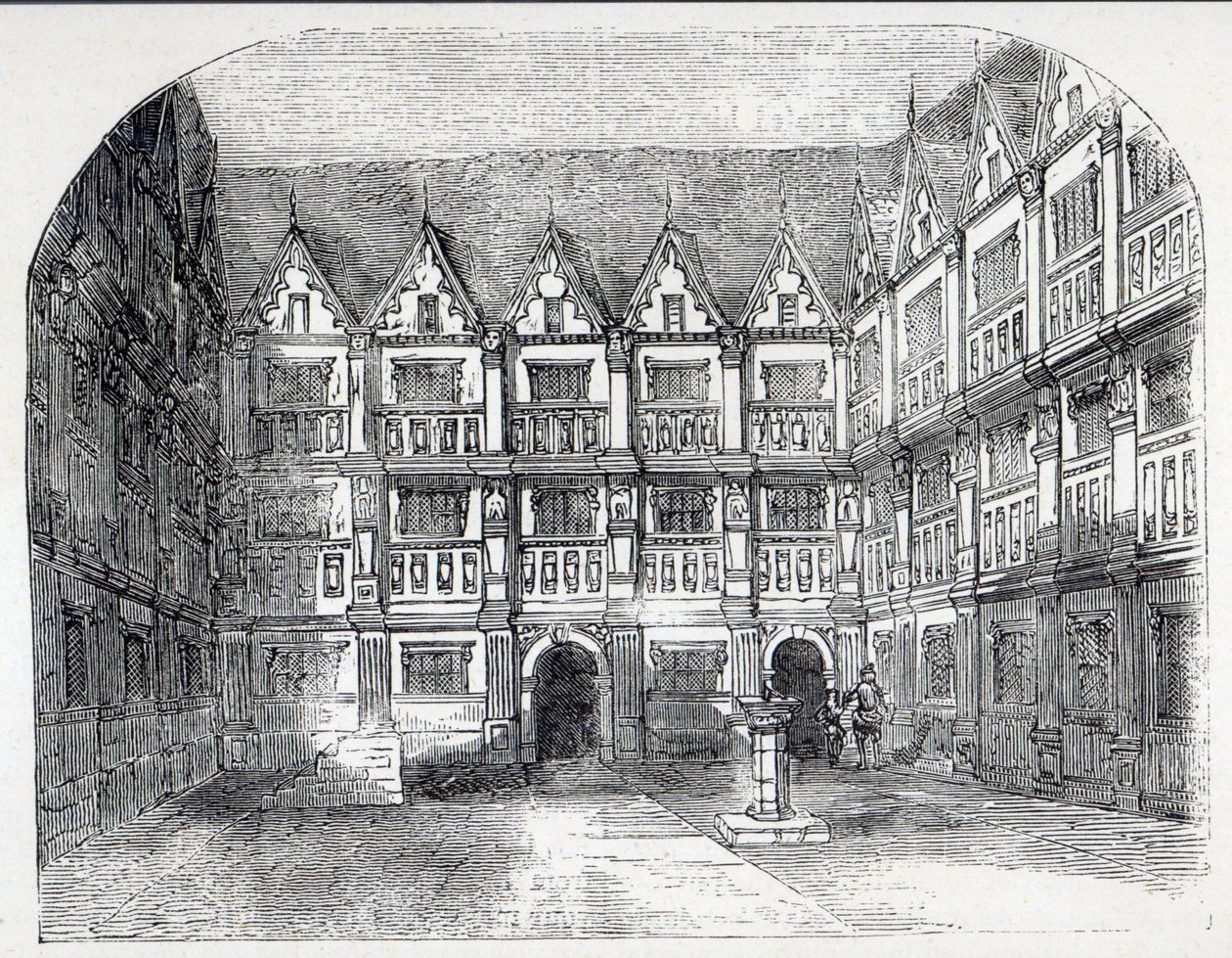 House of Sir Thomas Gresham, i Bishopsgate Street, London av English School