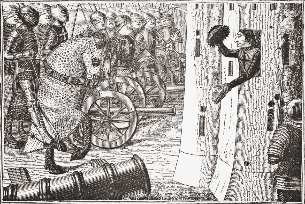 Hvordan Jean Duc Alencon tok den nevnte byen Alencon, 1878 av English School